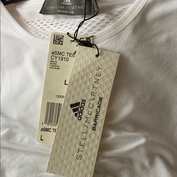 Stella McCartney Adidas White Stretch Shirt New - Picture 5 of 5